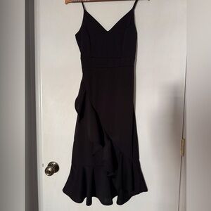 Charlotte Russe Black Asymmetrical Dress